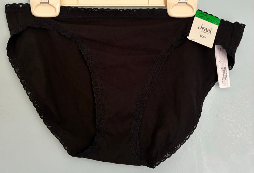 Jenni Intimates Large Bikini NWT Black